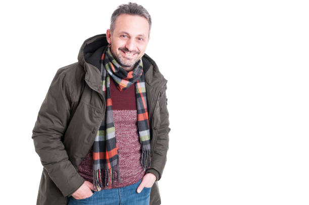 istock Man posing wearing winter casual clothes 640205630