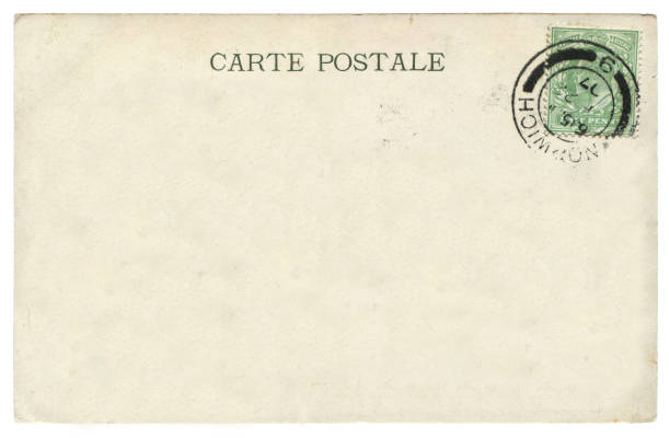 istock blank antique postcard sent from UK in early 1900s 640207124