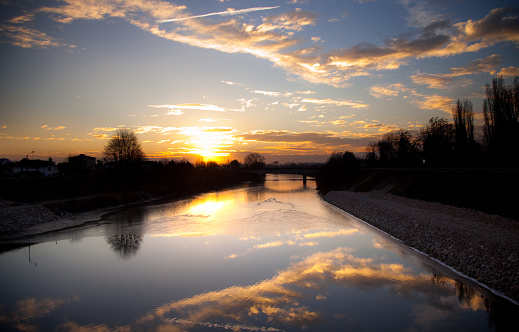 Sunrise on Brenta River