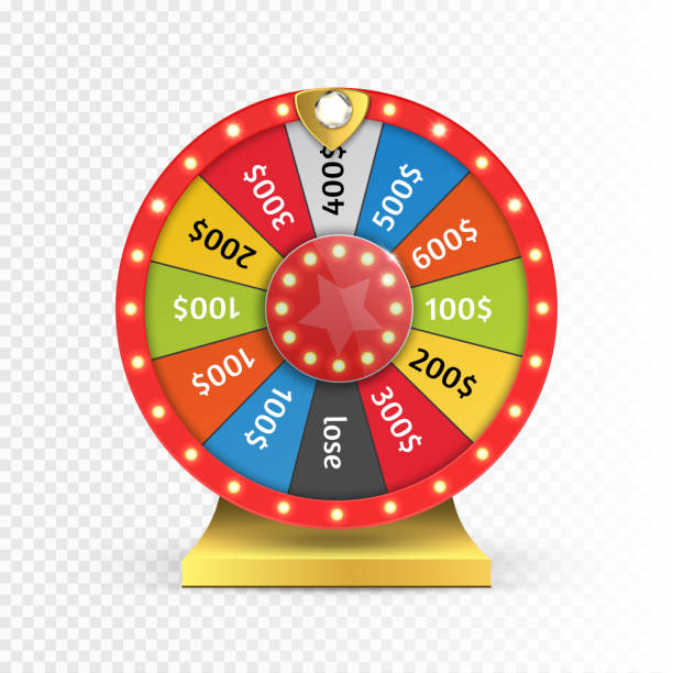 istock Colorful wheel of luck or fortune infographic. Vector 640212730