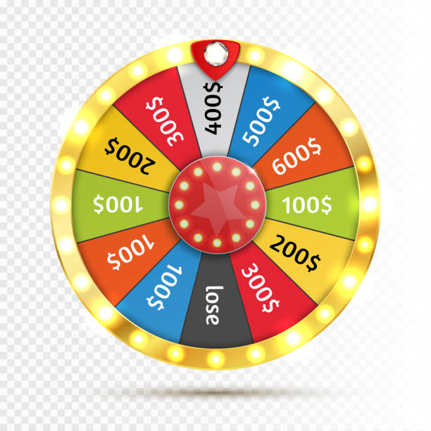 istock Colorful wheel of luck or fortune infographic. Vector 640213194