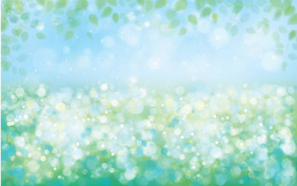 Vector spring nature background. vector art illustration