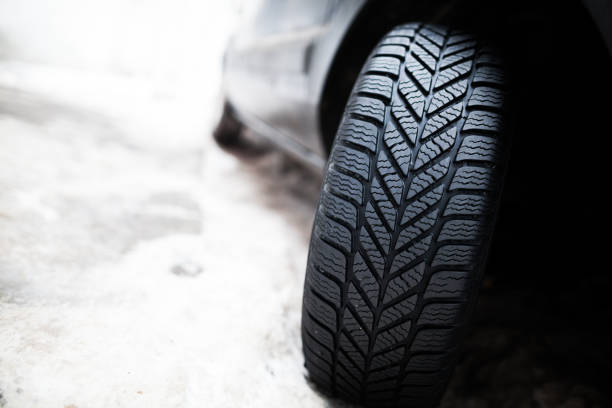 istock Car winter tire 640216944