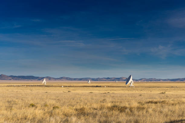 istock Profile View of VLA Telescopes 640217558