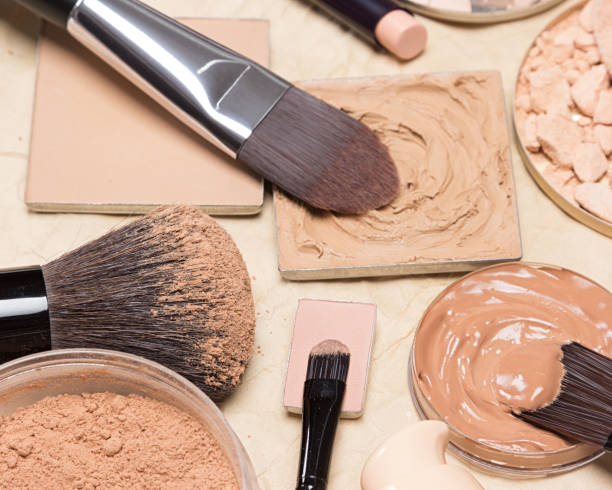 istock Foundation makeup products on crumpled paper 640217876
