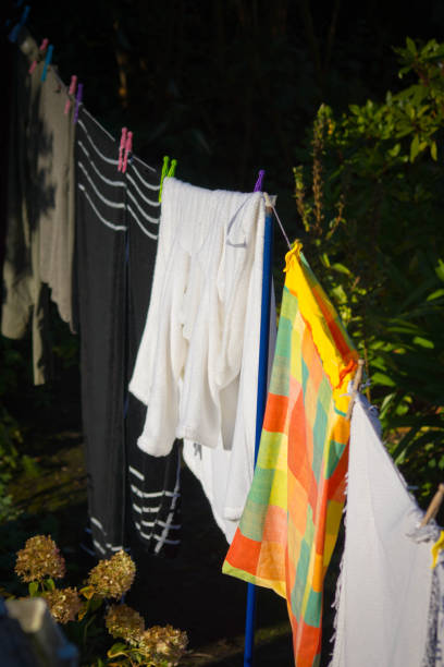 istock Clothes drying on a clothes line 640220006