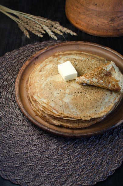 istock Wheat Pancakes with butter on of Carnival 640220430