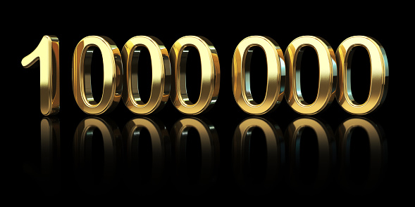 One Million Stock Photo - Download Image Now - number 1000000