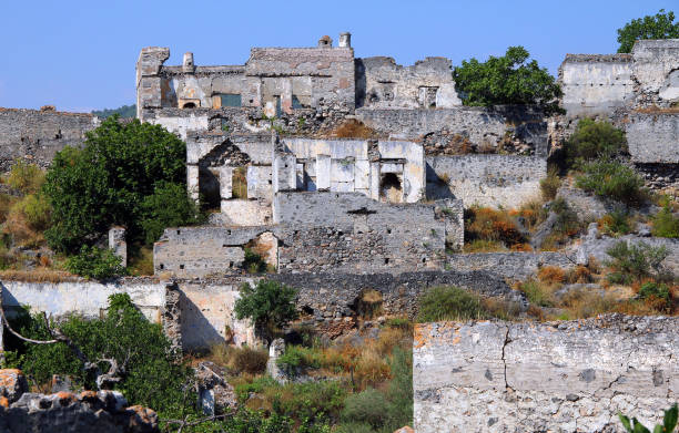 istock Ghost town of Kayakoy (Turkey) 640225900