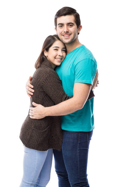 istock Beautiful couple hugging each other 640232234