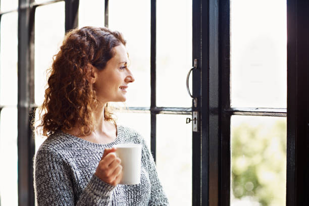 istock Taking in the morning with a cup of coffee 640237270