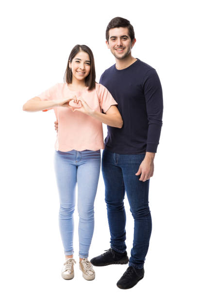 istock Cute young couple in love 640238068