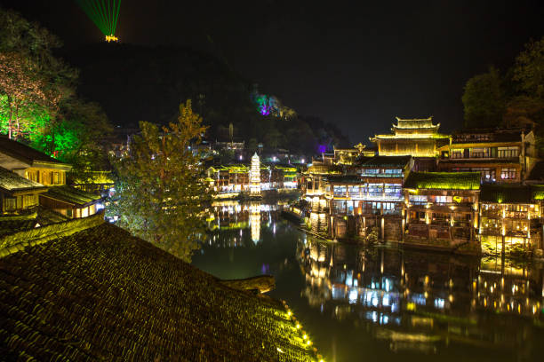 istock Fenghuang County at night, Hunan, China 640238580