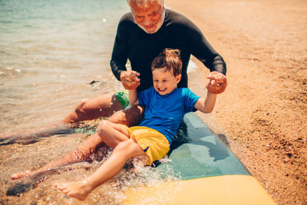 istock Grandpa's teaching me to surf 640239002
