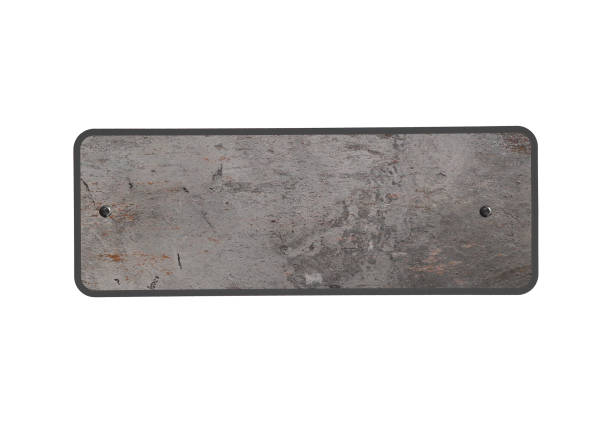istock Empty grunge, rusty, metal blank, detail for text 640242084