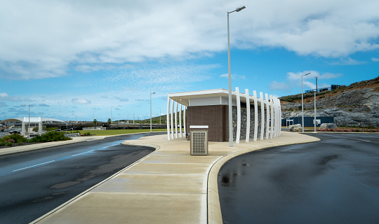 Perth,Australia - November 10, 2016: Modern designed public toilet  in a Augusta Boat Harbour ,Western Australia .