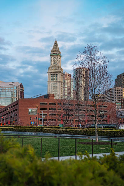 istock Financial District and Custom House Tower at North End Park 640246886