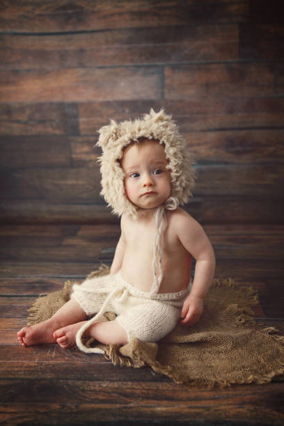 istock Baby Boy Wearing Bear Ears 640248616
