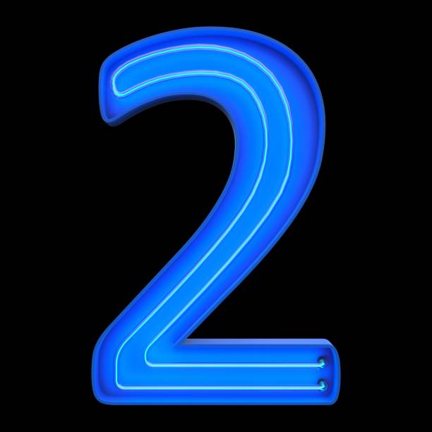 istock Numbers count neon tubes 3d illustration 640249122