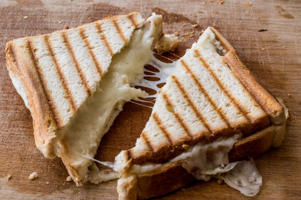 istock Turkish Sandwich Toast (Tost) with cheddar or melted cheese. 640249224