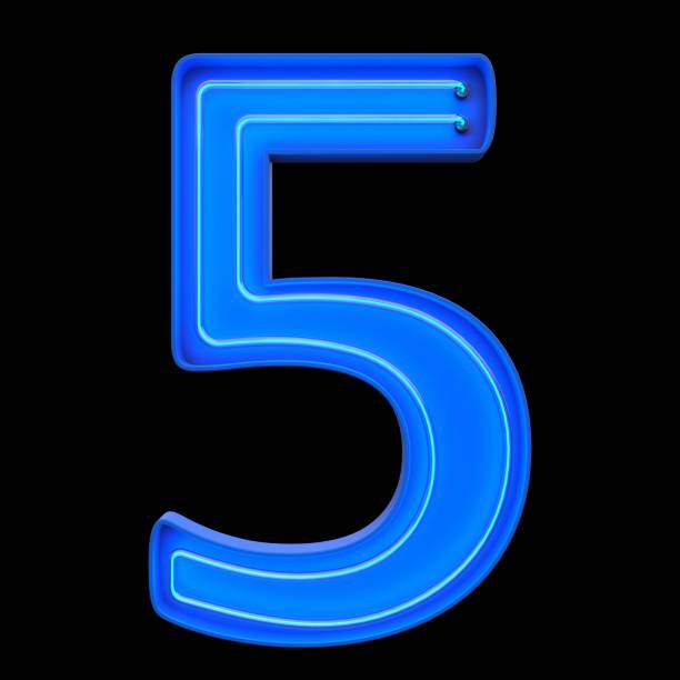istock Numbers count neon tubes 3d illustration 640249394