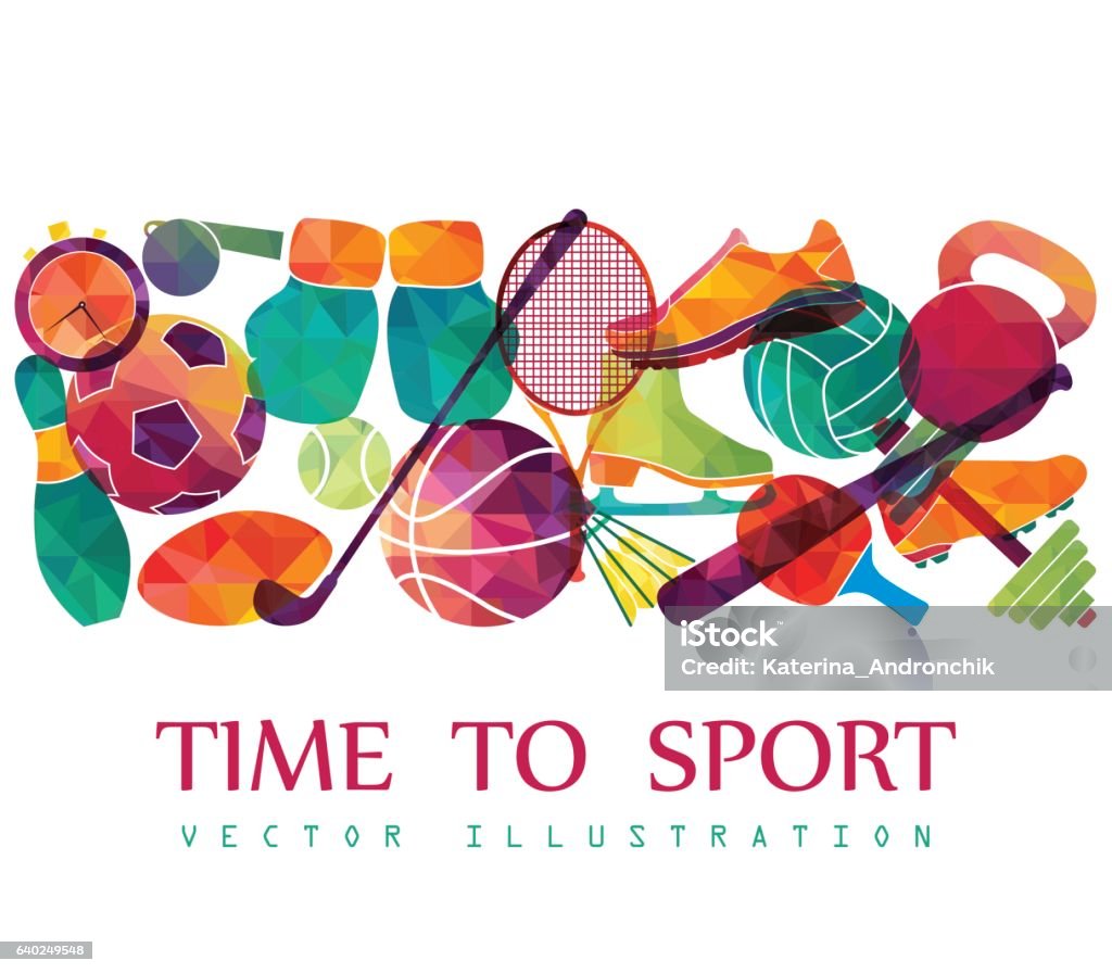 Color sport background. Football, basketball, hockey, box, golf, tennis. Vector Color sport background. Football, basketball, hockey, box, golf, tennis. Vector illustration Sport stock vector