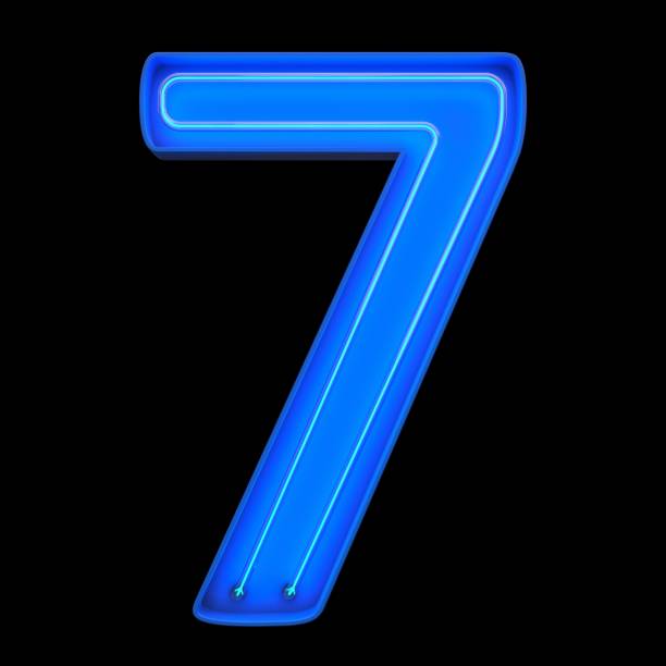 istock Numbers count neon tubes 3d illustration 640249628