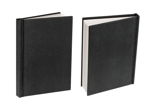 istock Black book cover isolated on white background 640249672