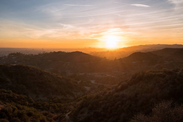 istock Sunset From Griffith Park, Los Angeles 640249760