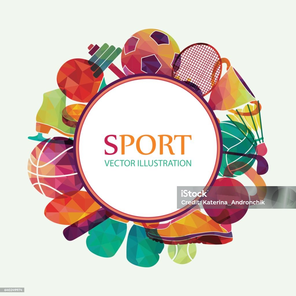 Color sport background. Football, basketball, hockey, box, golf, tennis. Vector Color sport background. Football, basketball, hockey, box, golf, tennis. Vector illustration Sport stock vector