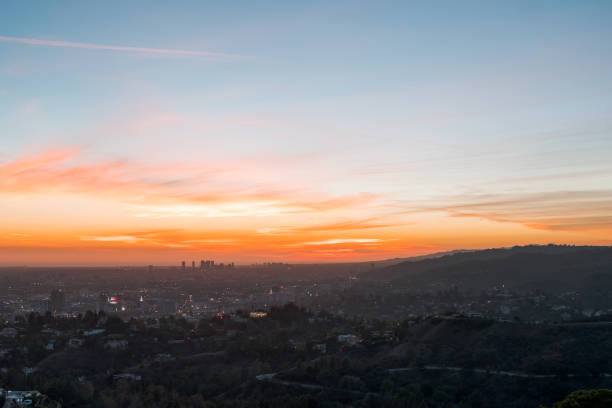 istock Blazing Sunset Over West Los Angeles 640251260