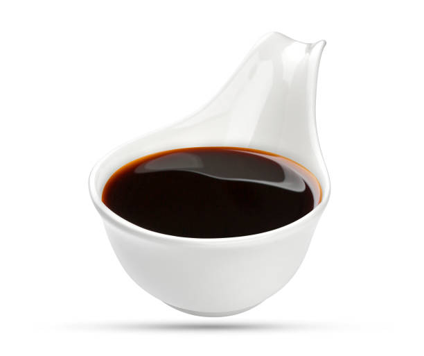 istock Soy sauce in bowl isolated on white 640251820