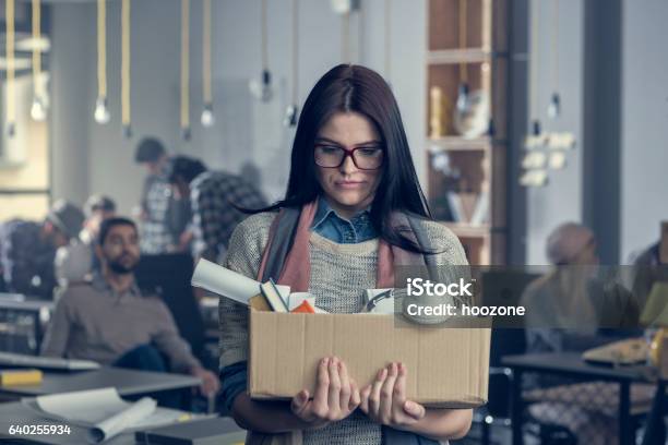 Fired Stock Photo - Download Image Now - Being Fired, Downsizing - Unemployment, Women