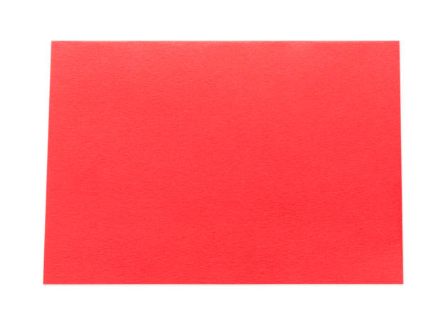 istock Valentine day background, open empty red paper card isolated 640258744