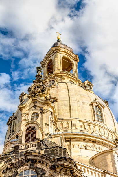 frauenkirche em dresden - baudenkmal imagens e fotografias de stock