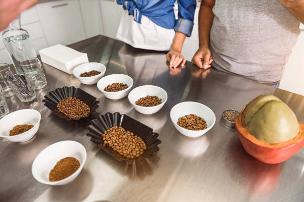 istock Wonderful coffee beans at table 640260428