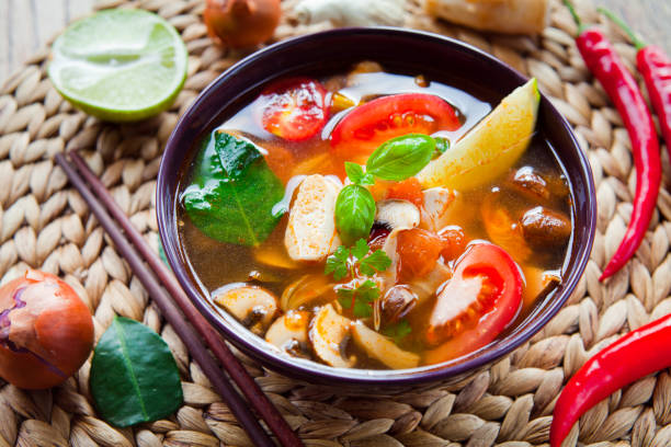 istock spicy korean broth soup with tofu 640260544