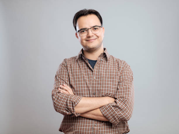 istock Casual young man in shirt 640261634