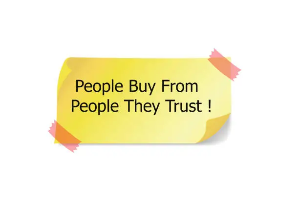 Photo of People Buy From People They Trust word written