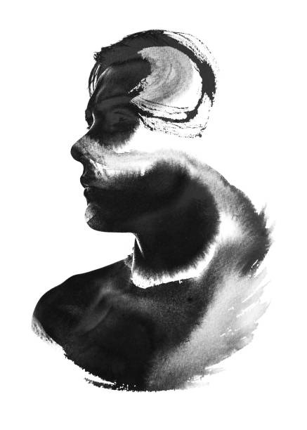 istock Photograph combined with ink painting 640266122