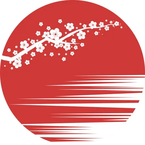 Vector illustration of Sakura.