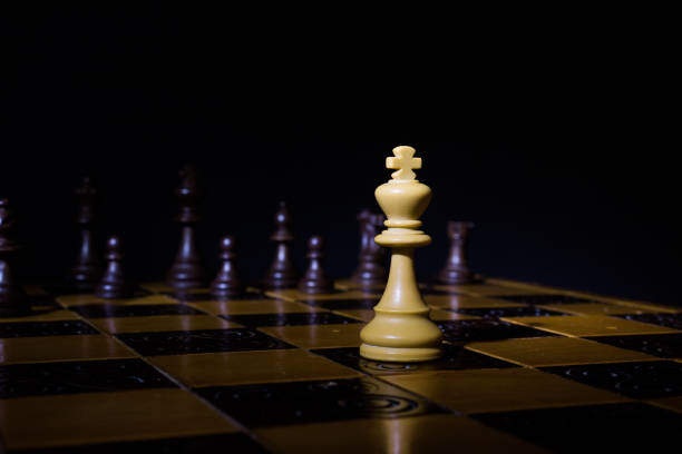 istock Chess photographed on a chessboard 640270502
