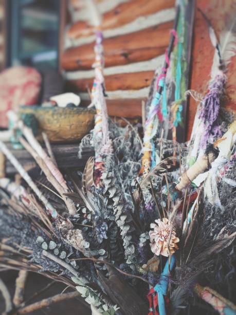 istock New Age Decor, Decorative Sticks, Ribbons, Dried Plants 640273862