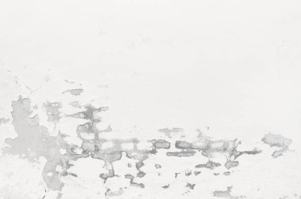 istock Brick gray grunge white old wall texture background 640277162