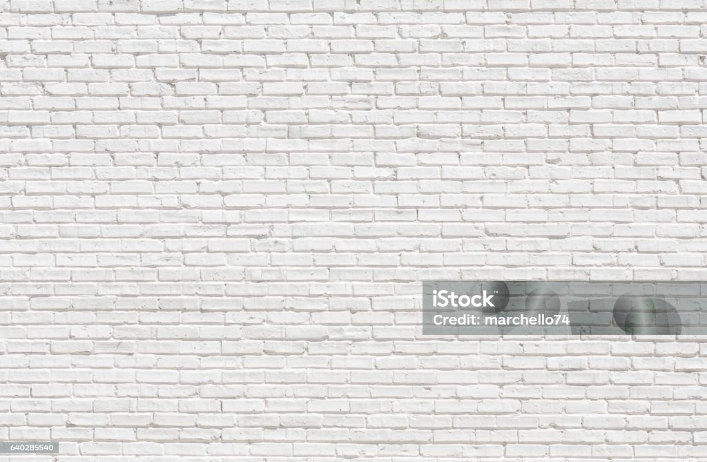 White brick wall  - Lizenzfrei Ziegelmauer Stock-Foto