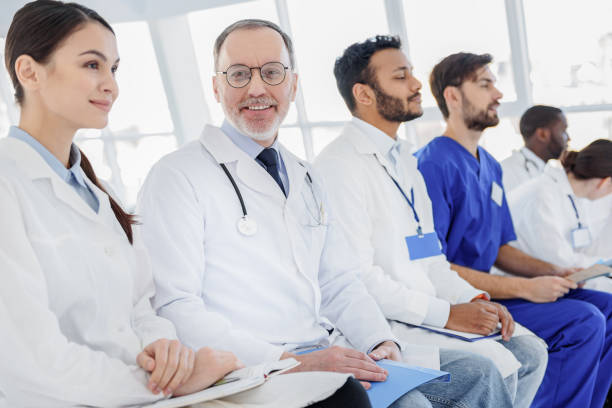 istock Happy general practitioners listening to new information 640288104