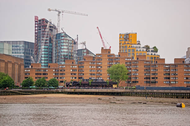 istock Old and modern architecture at River Thames in London UK 640289156