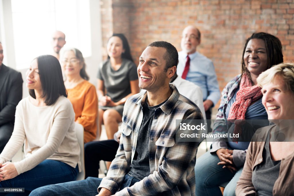 Geschäftliches Seminar Konferenz Team Zusammenarbeit-Konzept - Lizenzfrei Erwachsener über 40 Stock-Foto