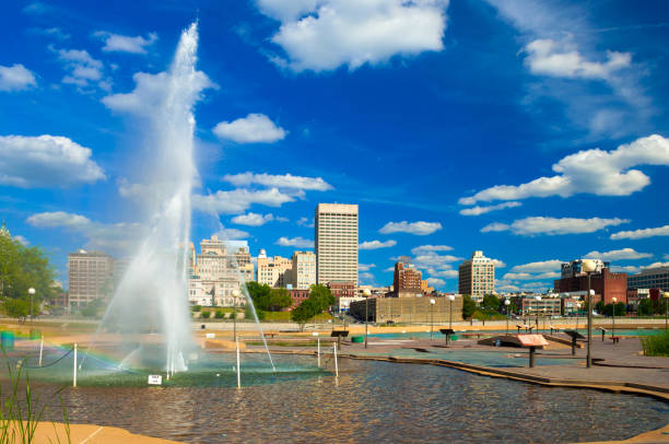istock Memphis Skyline with Park and Fountains 640291738