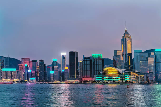 istock Skyline and Victoria Harbor of HK 640293074